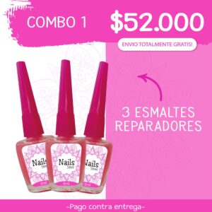 Combo 1, 3 Esmaltes Reparadores